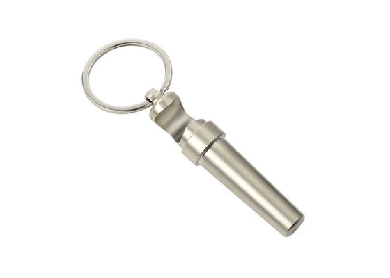 Prata Multifunction 17mm do suporte da chave do abridor de garrafa do metal da corrente chave