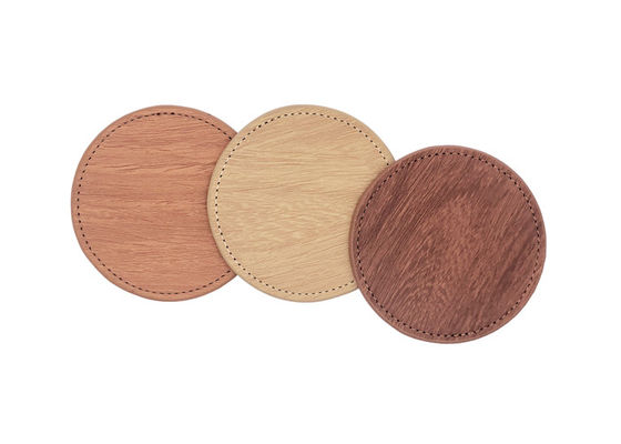 As pousas-copos de couro da bebida do plutônio ajustaram a cor de Pantone para copos e vidros