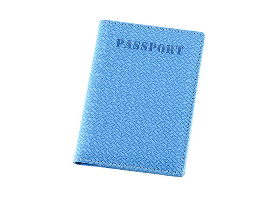 Teça o presente de couro da propaganda do retângulo das mulheres do suporte do passaporte do plutônio
