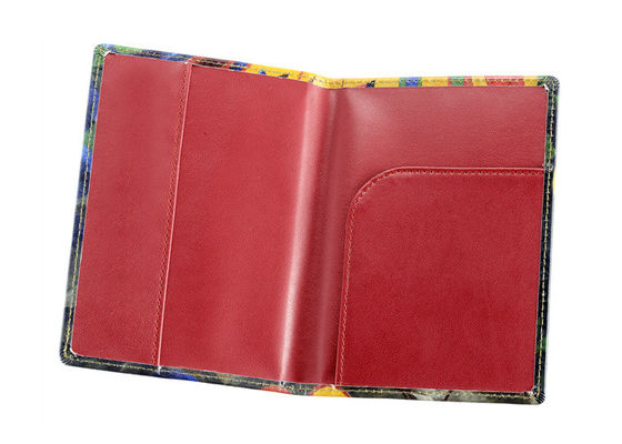 Suporte colorido do passaporte do curso que imprime a carteira personalizada teste padrão da tampa do passaporte