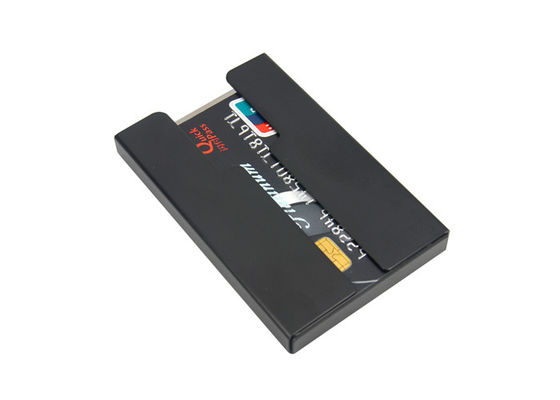 Suporte de aço inoxidável da fibra de Wallet Purse Carbon do organizador do cartão de crédito aberto