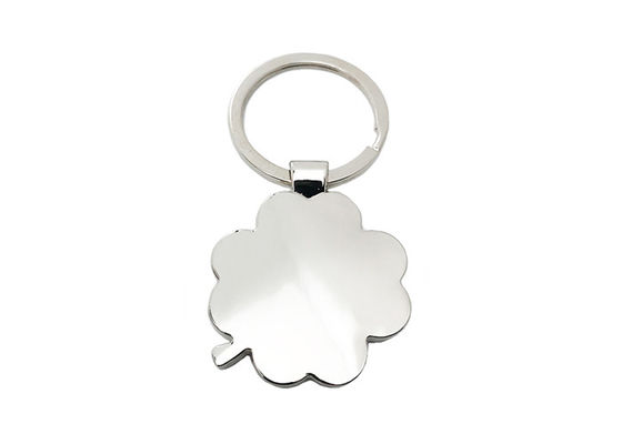 Do metal bonito da corrente chave do metal do trevo de quatro folhas Keyring amigável de bambu de Eco