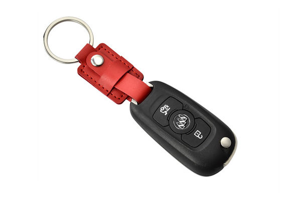 Suporte chave de couro genuíno do plutônio de Ring Holder Braided da chave liga de zinco do carro do quadro