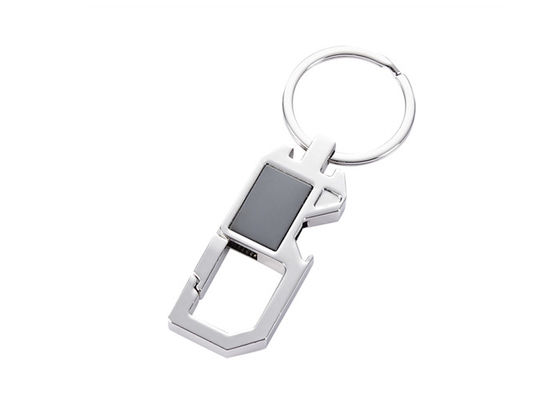 Abridor de garrafa chave do Keyring do suporte do metal de prata Multifunction