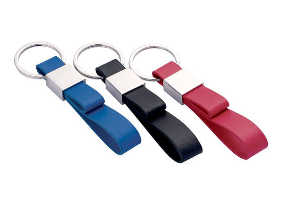Portas-chaves de couro Mini Key Holder liga de zinco do plutônio das duplas camada