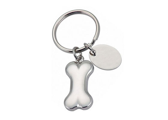 O laser bonito do metal da porta-chaves do osso gravou Keyrings Logo Souvenir Gift feito sob encomenda