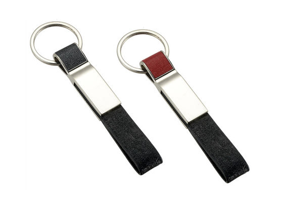 Do metal liga de zinco de couro da corrente chave de correia de pulso do plutônio o suporte chave personalizou o Keyring