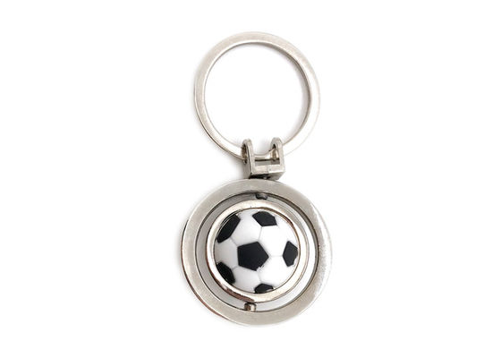 Bom preço presente bonito da propaganda da lembrança do Keyring do futebol do suporte da corrente chave do metal do futebol de 46mm on-line