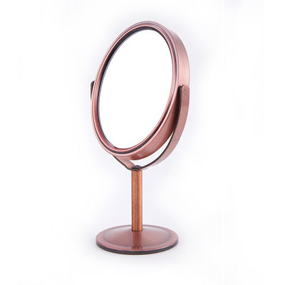 Bom preço Espelho de mesa cosmético de vaidade redondo giratório de 360 graus com ampliação 2X e recurso LED on-line