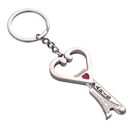 Bom preço Chaveira de metal de liga de zinco personalizável com forma única on-line