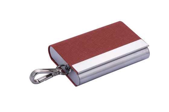 Bom preço Organizador de cartão de fechamento de metal fino e PU on-line