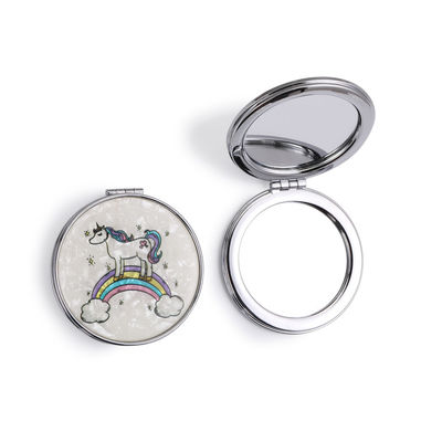 Bom preço Espelho de bolso dobrável com couro PU personalizável on-line