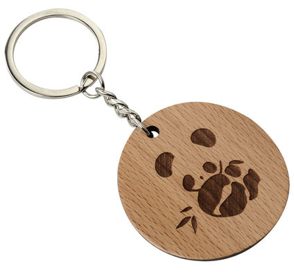 Bom preço Chaveiro de Madeira Personalizado e Personalizável com Gravação - Espessura de 2-10mm on-line