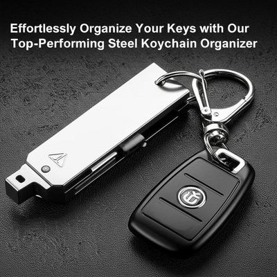 Bom preço Effortlessly Organize Your Keys with Our Top-Performing Steel Keychain Organizer on-line