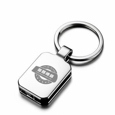Bom preço Porta-chaves de metal com logotipo personalizado em liga de zinco, design durável, adequado para campanhas de branding corporativo e uso diário on-line