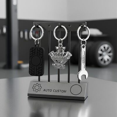 Bom preço Porta-chaves Personalizado para Carros com Logótipo Personalizado para Oficinas de Reparação Automóvel, Personalização de Veículos e Campanhas de Marketing on-line