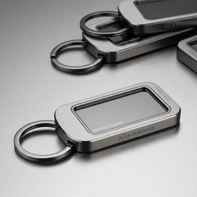 Bom preço Porta-chaves de metal com logótipo personalizado OEM ODM Porta-chaves de metal adequado para gravação de logótipo personalizado e compra a granel on-line