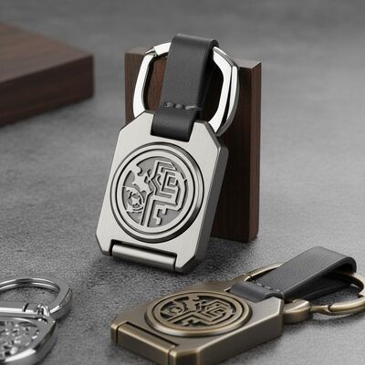 Bom preço Porta-chaves de metal com logótipo personalizado, liga de zinco, design durável e elegante, perfeito para presentes corporativos, eventos e uso diário on-line