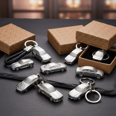 Bom preço Chaveiro de carro em liga de zinco durável e estiloso, ideal para presentes, eventos corporativos e acessórios de veículo on-line