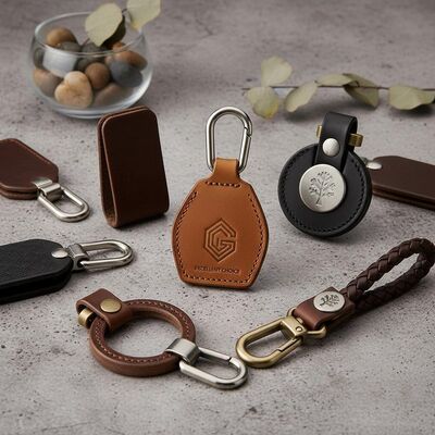 Bom preço Chaveiros de Couro Duráveis Excelente Escolha para Brindes Corporativos, Lembrancinhas e Aplicações com Logotipo Personalizado on-line