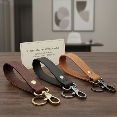 Bom preço Lanyards clássicos de couro acessórios elegantes e duráveis adequados para eventos corporativos escritório e presentes on-line