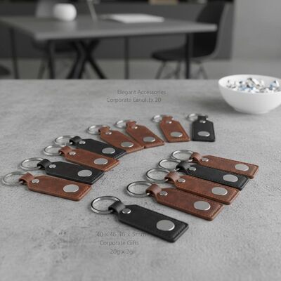 Bom preço 40 46 Chaves de chave de couro de 5 mm Estilo clássico 20 gramas Acessórios elegantes Adequados para presentes de funcionários e eventos corporativos on-line