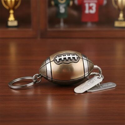 Bom preço 1 peça Carinhoso Metal Keychain Forma de Futebol Perfeito Acessório de presente Durável Estilo Futebol Temática Chave de Chave para todos os dias on-line