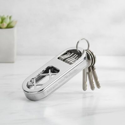 Bom preço Prateado Adorável Metal Keyholder Quantidade 1 peça Organizador de Chave Moderno Elegante Projetado para Facilidade de Gerenciamento e Armazenamento de Chave on-line