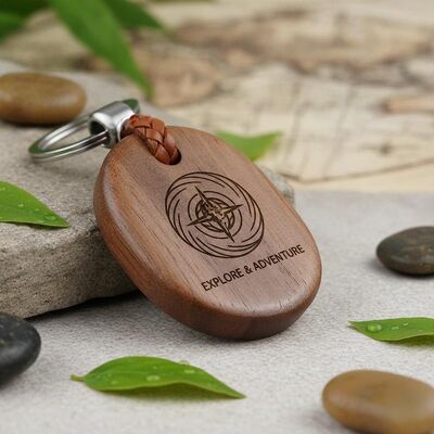 qualidade Resistente à água acabamento personalizado Chaveira de madeira Chaves de madeira personalizadas com logotipos personalizados e envio mundial fábrica