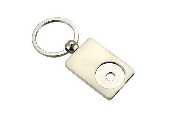 Bom preço Passe o Keyring imprimindo UV da moeda do trole do retângulo do suporte da corrente chave do metal on-line