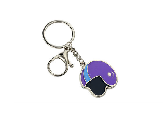 Bom preço A corrente chave do metal bonito do capacete de Pantone da lembrança esmalta a espessura de Iron Man 3mm on-line
