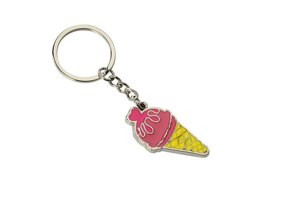 Carro bonito liga de zinco Keychains da porta-chaves do gelado do esmalte de Pantone