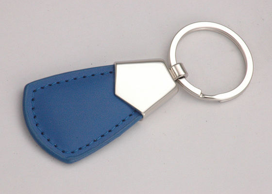 Bom preço Logotipo imprimindo feito sob encomenda personalizado azul das portas-chaves do couro do plutônio da cor vermelha on-line