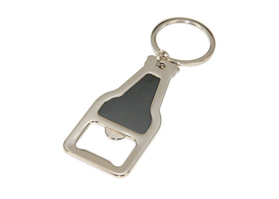 Bom preço A cerveja dá forma à corrente chave chave de abridor de garrafa do Keyring do suporte do suporte do metal de prata on-line