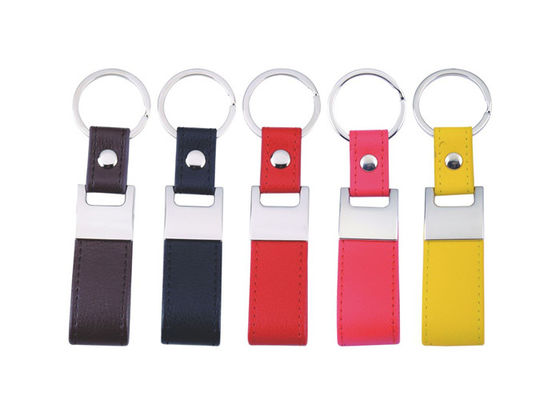 Bom preço Metal de couro de costura Cutsom Mini Key Holder Leather Strap das portas-chaves do plutônio on-line