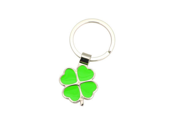 Bom preço Da cor feita sob encomenda bonito da corrente chave do metal do trevo de quatro folhas suporte chave de enchimento on-line